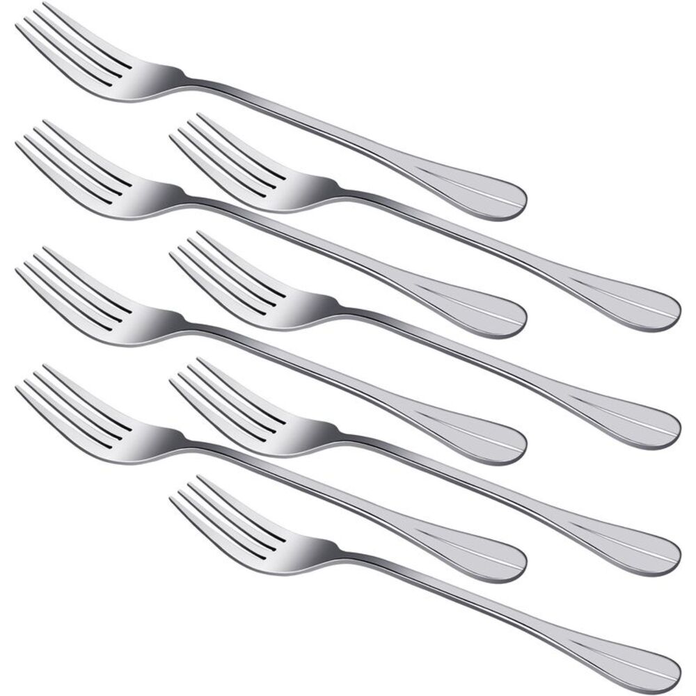 Metal Restaurant Dinner Tableware Flatware Serving Fork 7Inches Long 8PCS